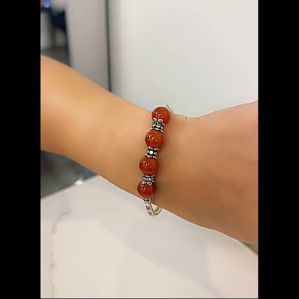 Carnelian stone bracelet